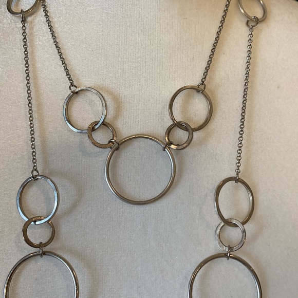 Silver Plated 2-tier Necklace - Picture 4 of 4
